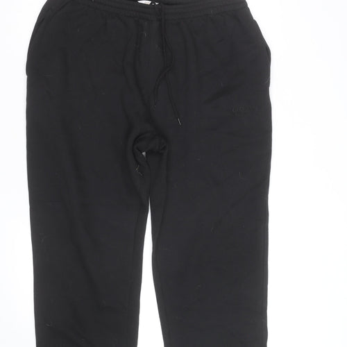 Cotton Traders Mens Black XL Sweatpants Fleece Regular Fit Activewear