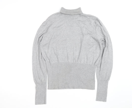Next Women Grey Roll Neck Long Sleeve Pullover Jumper Size 20