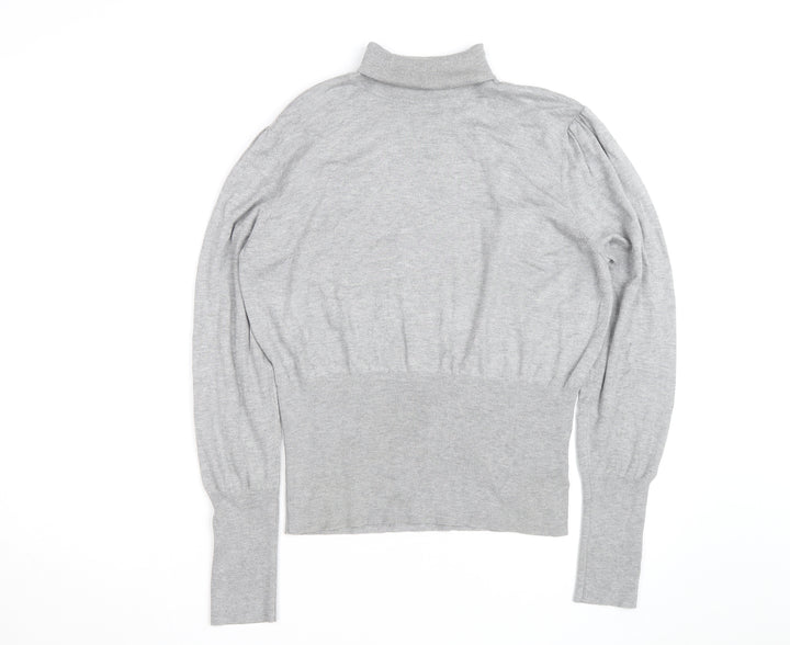 Next Women Grey Roll Neck Long Sleeve Pullover Jumper Size 20