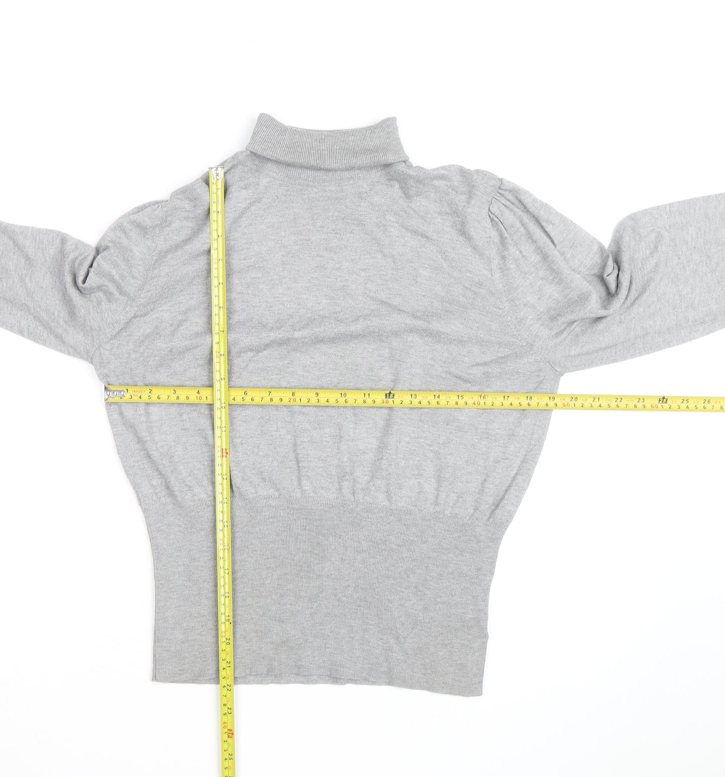 Next Women Grey Roll Neck Long Sleeve Pullover Jumper Size 20