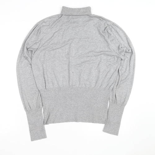 Next Women Grey Roll Neck Long Sleeve Pullover Jumper Size 20