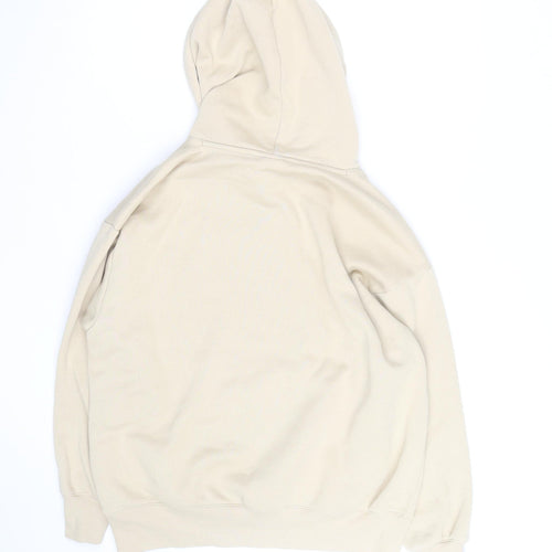 Champion Men's Beige Small Pullover Hoodie Fleece Cotton Blend