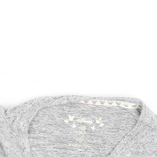 Disney Women’s Grey Mickey Mouse Pullover Jumper Size 10