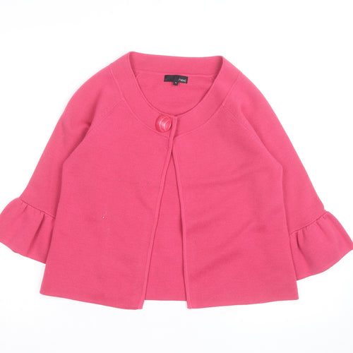 Next Women’s Pink Cardigan Size 12 Flared Sleeve Knitwear