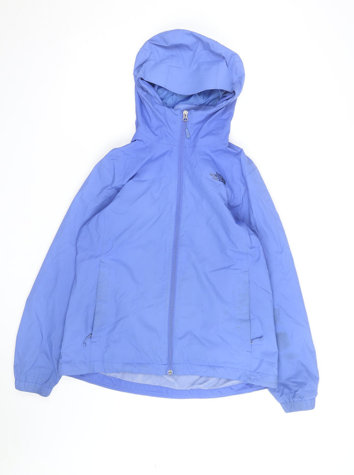 The North Face Women's Blue Waterproof Hooded Rain Jacket Size L