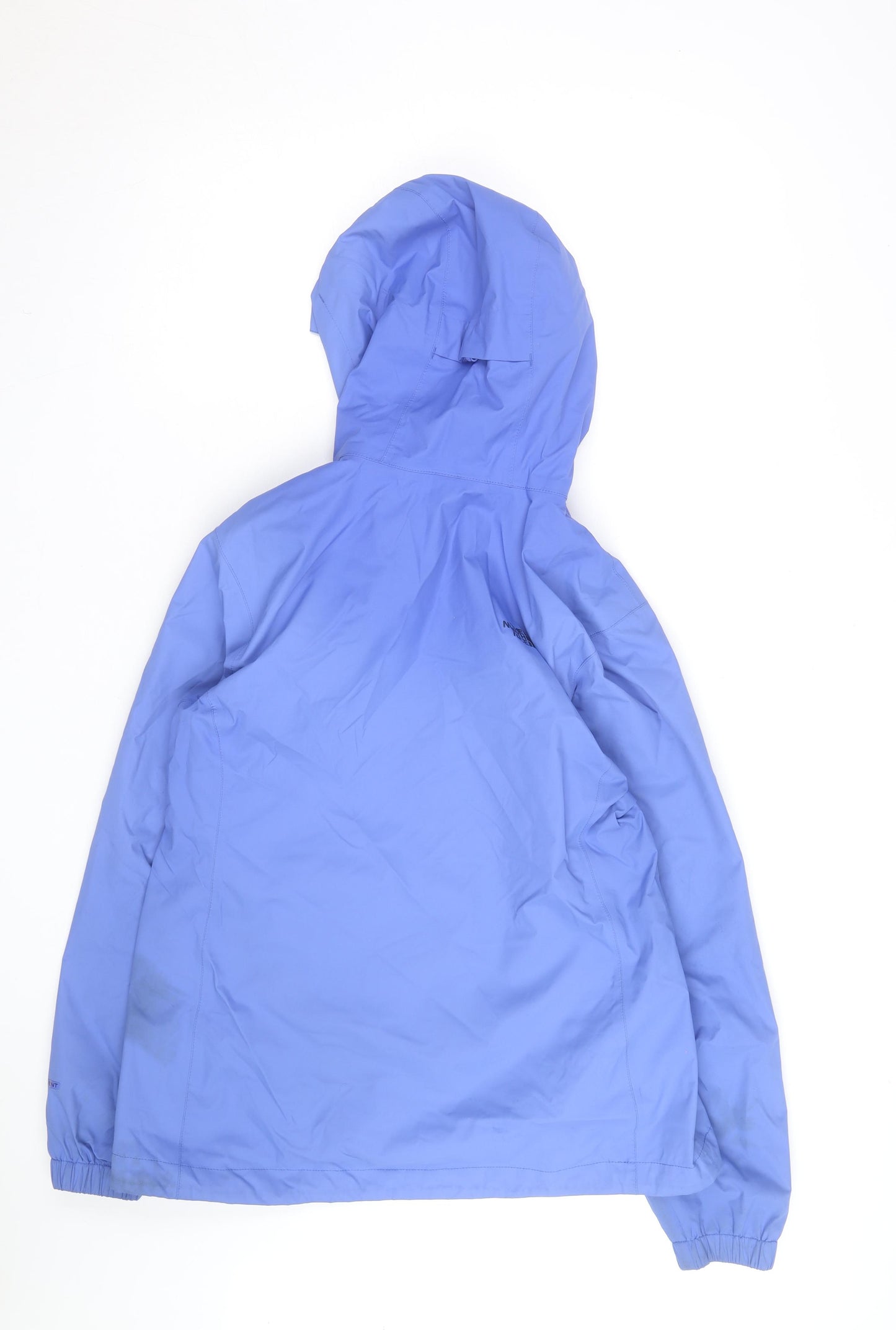 The North Face Women's Blue Waterproof Hooded Rain Jacket Size L