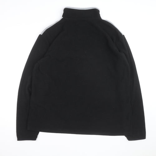 Atlas For Men Black Fleece 1/4 Zip Pullover Sweatshirt Size L
