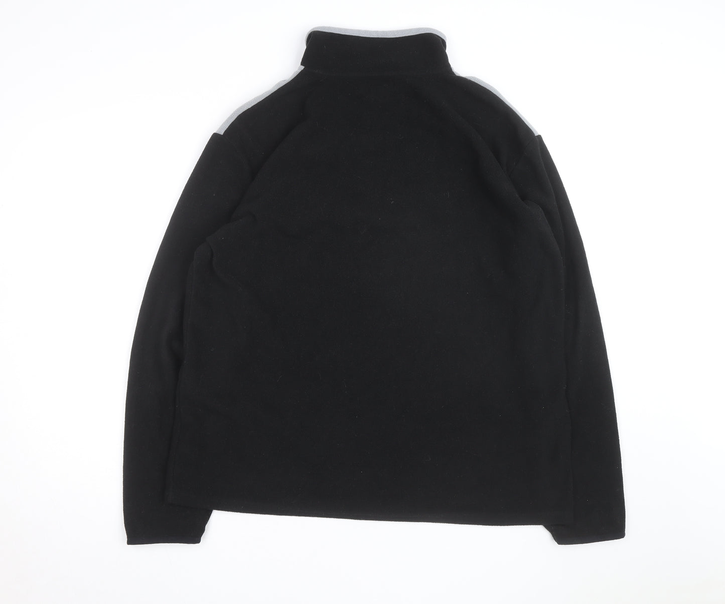 Atlas For Men Black Fleece 1/4 Zip Pullover Sweatshirt Size L