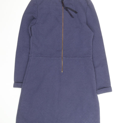 Boden Women Blue Size 10 Shift Knee Length Long Sleeve Dress
