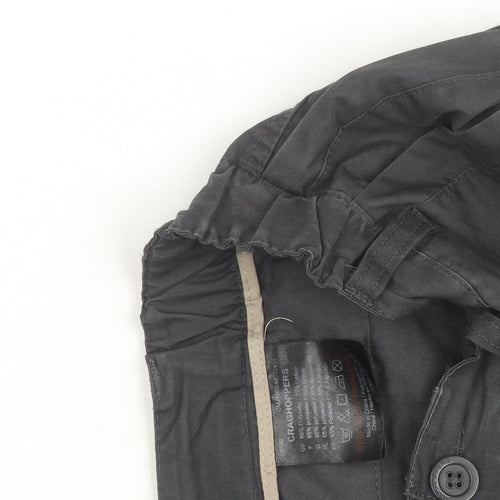 Craghoppers Men's Black Cargo Trousers 2XS Regular Fit Outdoor