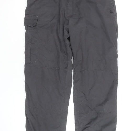 Craghoppers Men’s Black Cargo Trousers Size 32 Regular Lightweight Outdoor