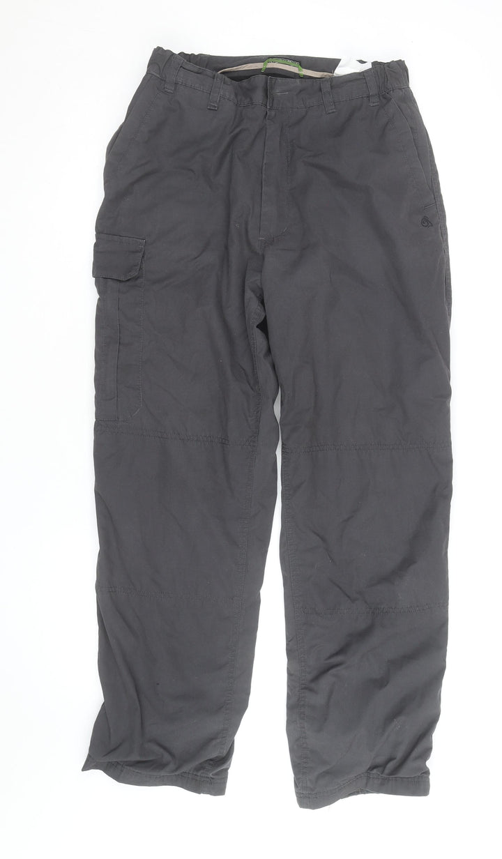 Craghoppers Men’s Black Cargo Trousers Size 32 Regular Lightweight Outdoor