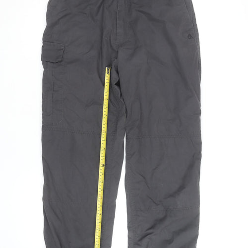 Craghoppers Men’s Black Cargo Trousers Size 32 Regular Lightweight Outdoor