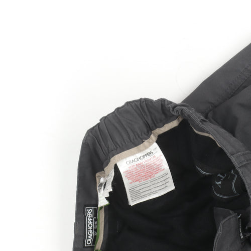 Craghoppers Men’s Black Cargo Trousers Size 32 Regular Lightweight Outdoor