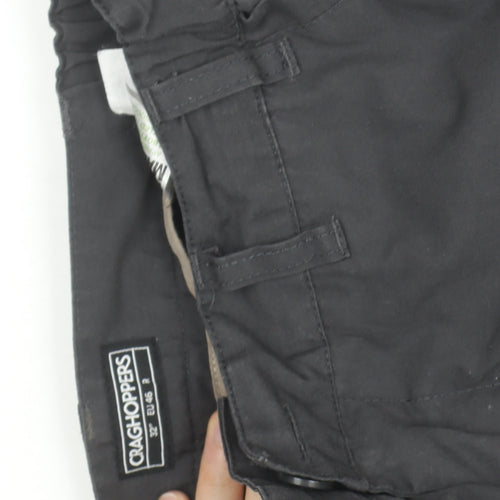 Craghoppers Men’s Black Cargo Trousers Size 32 Regular Lightweight Outdoor