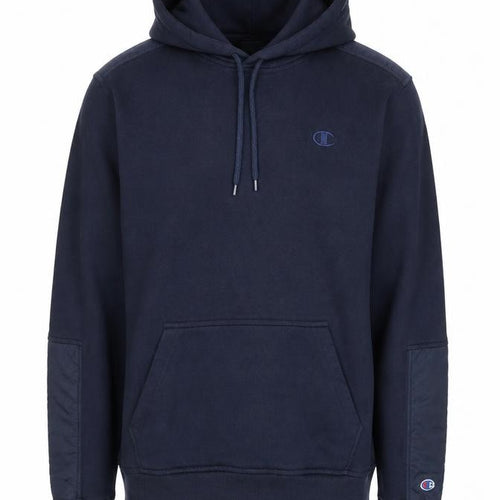 Champion Men's Blue Pullover Hoodie L Hooded Fleece Sweatshirt