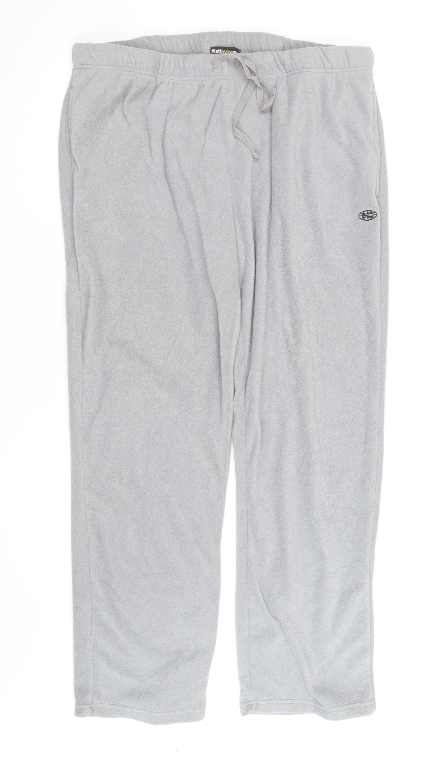 Atlas For Men Grey Fleece Sweatpants Mens 2XL Relaxed Fit Trousers