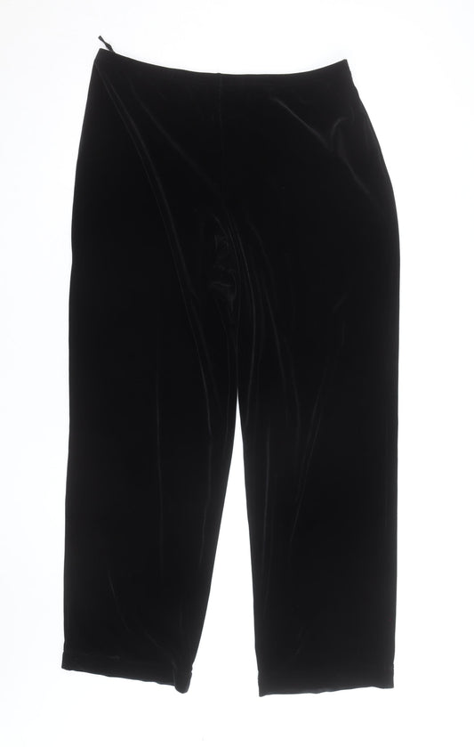 Simone Jeffery Women’s Black Velvet Dress Pants Size 12