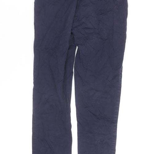 Marks and Spencer Women Blue Chino Slim Trousers Size 12