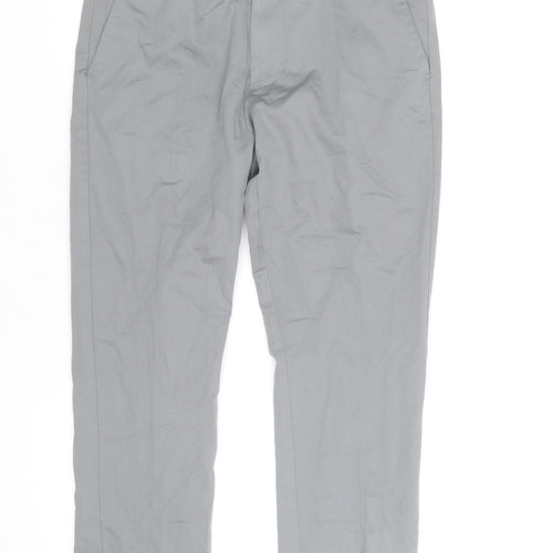 Marks and Spencer Autograph Men’s Grey Slim Fit Chino Trousers 30/29