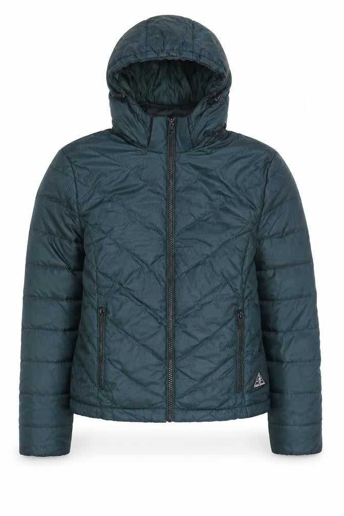 Jack Wills Womens Green Size 10 Hooded Puffer Jacket