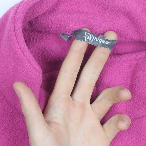 Hi Gear Women's Pink Full Zip Fleece Jacket Size 22
