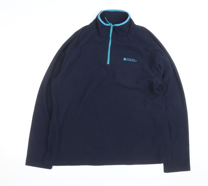 Mountain Warehouse Women’s Navy 1/4 Zip Fleece Sweatshirt UK 20