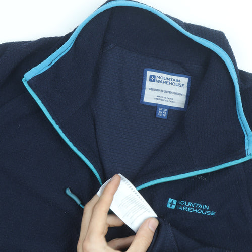 Mountain Warehouse Women’s Navy 1/4 Zip Fleece Sweatshirt UK 20