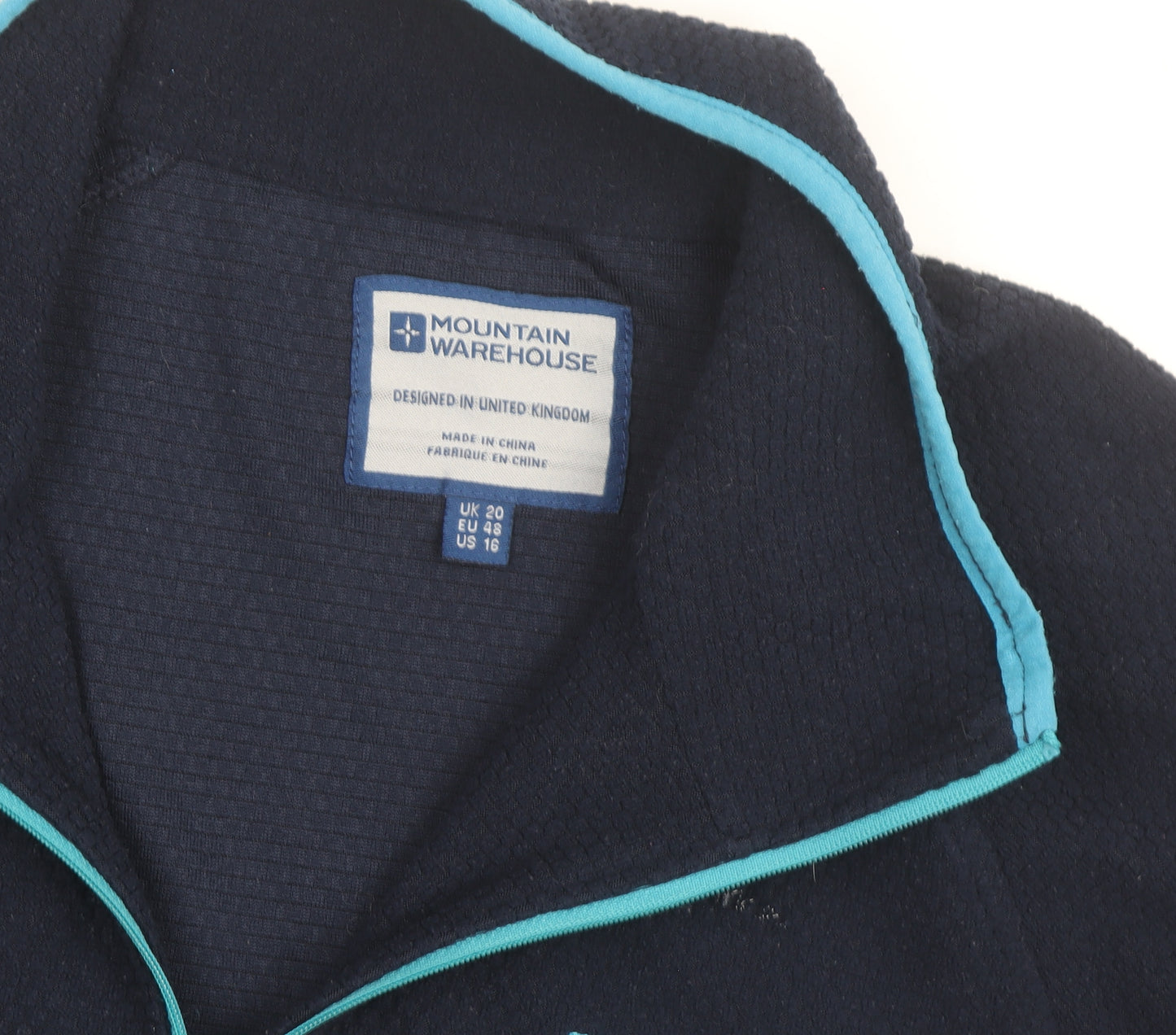 Mountain Warehouse Women’s Navy 1/4 Zip Fleece Sweatshirt UK 20