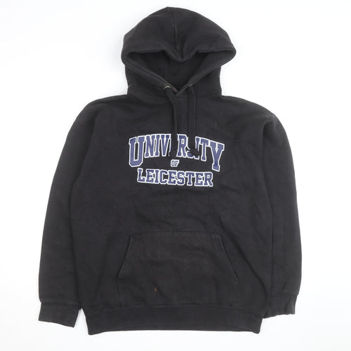 University of Leicester Men's Black L Pullover Hoodie