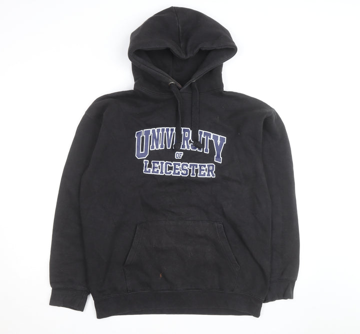 University of Leicester Men's Black L Pullover Hoodie