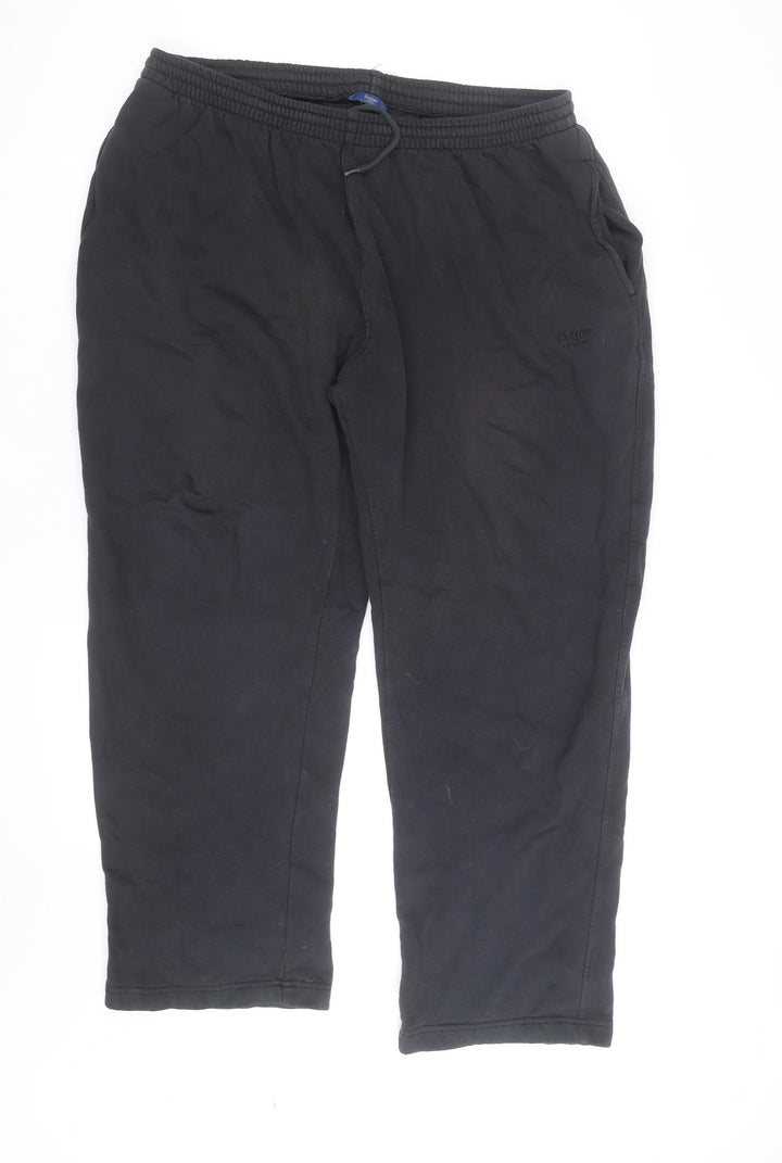 Cotton Traders Men’s Black 2XL Jogger Trousers Fleece Activewear