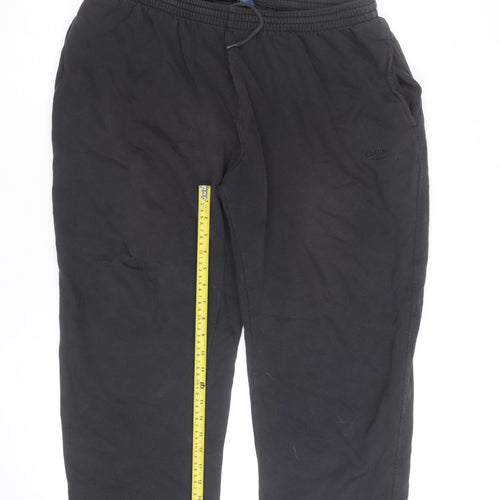Cotton Traders Men’s Black 2XL Jogger Trousers Fleece Activewear