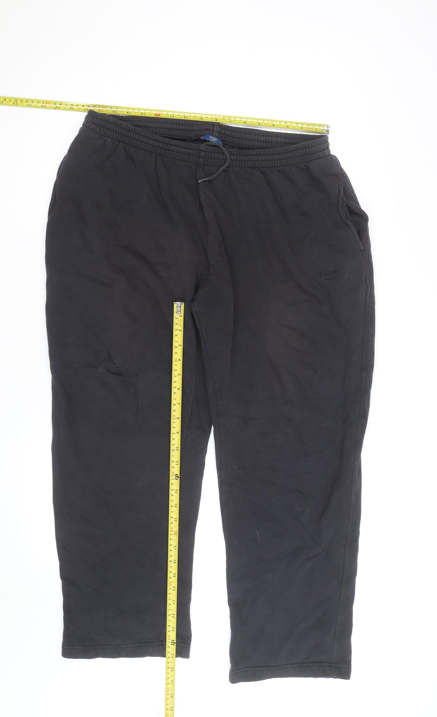 Cotton Traders Men’s Black 2XL Jogger Trousers Fleece Activewear