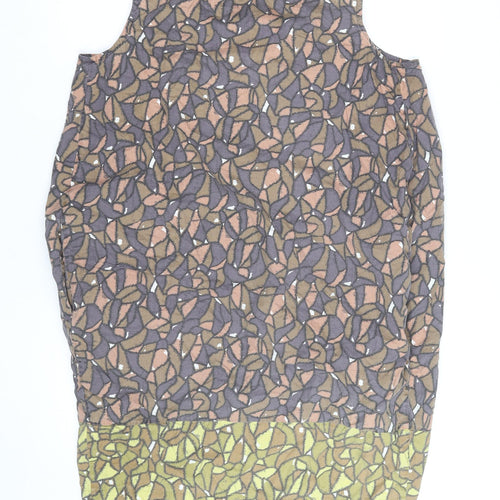 Toast Women's Multicoloured Sleeveless Cotton Tunic Blouse Size S