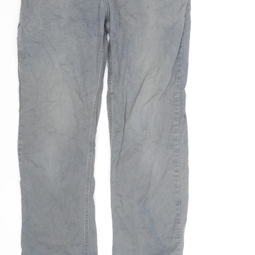 Carhartt Men's Grey Relaxed Fit Straight Leg Jeans Size 33x34