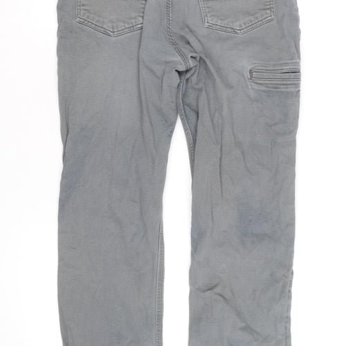 Carhartt Men's Grey Relaxed Fit Straight Leg Jeans Size 33x34