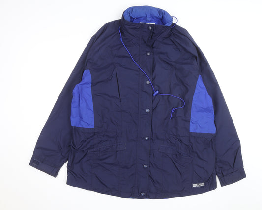 Cottage Essentials Men’s Blue XL Windbreaker Nylon Hooded Jacket