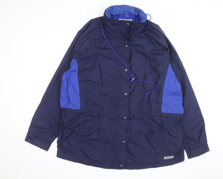 Cottage Essentials Men’s Blue XL Windbreaker Nylon Hooded Jacket