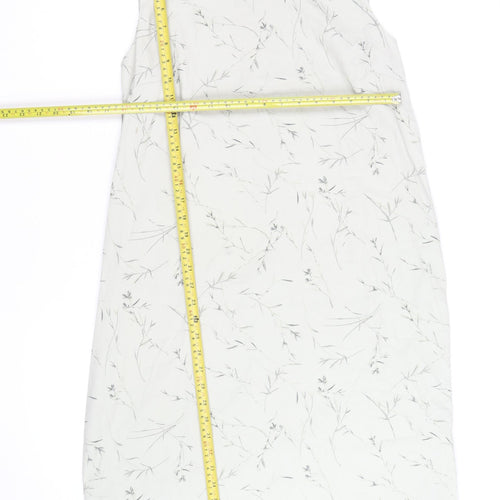Norton McNaughton Women's Ivory Floral Shift Dress Size 16