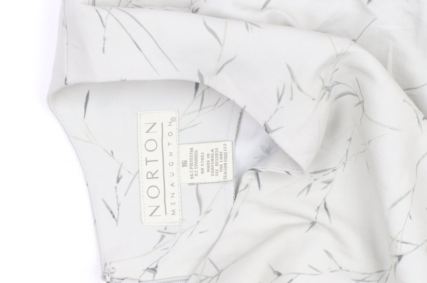 Norton McNaughton Women's Ivory Floral Shift Dress Size 16