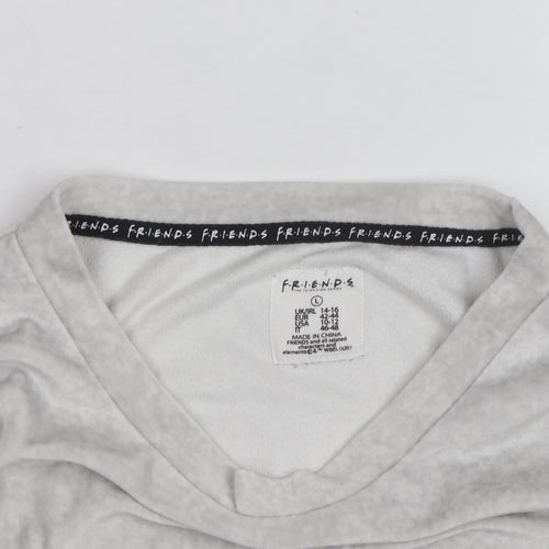 Friends Women's Grey Crew Neck Long Sleeve Pullover Jumper L