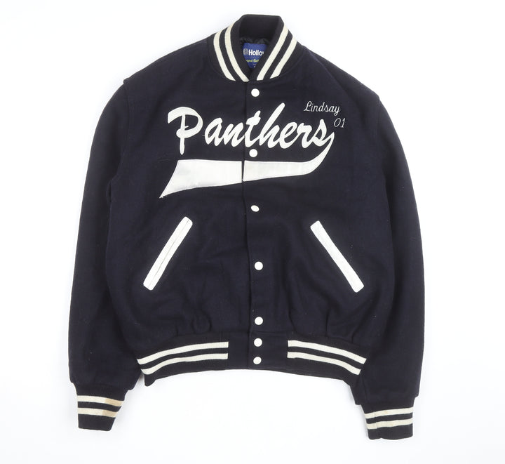 Holloway Men’s Blue Wool Varsity College Jacket Size M Retro USA
