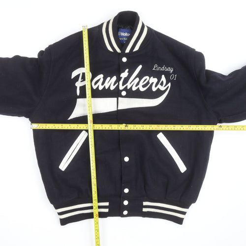 Holloway Men’s Blue Wool Varsity College Jacket Size M Retro USA
