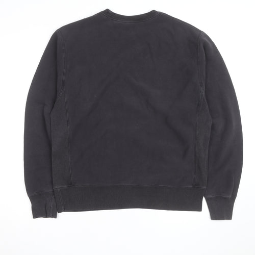 Champion Men's Black Medium Crew Neck Pullover Sweatshirt