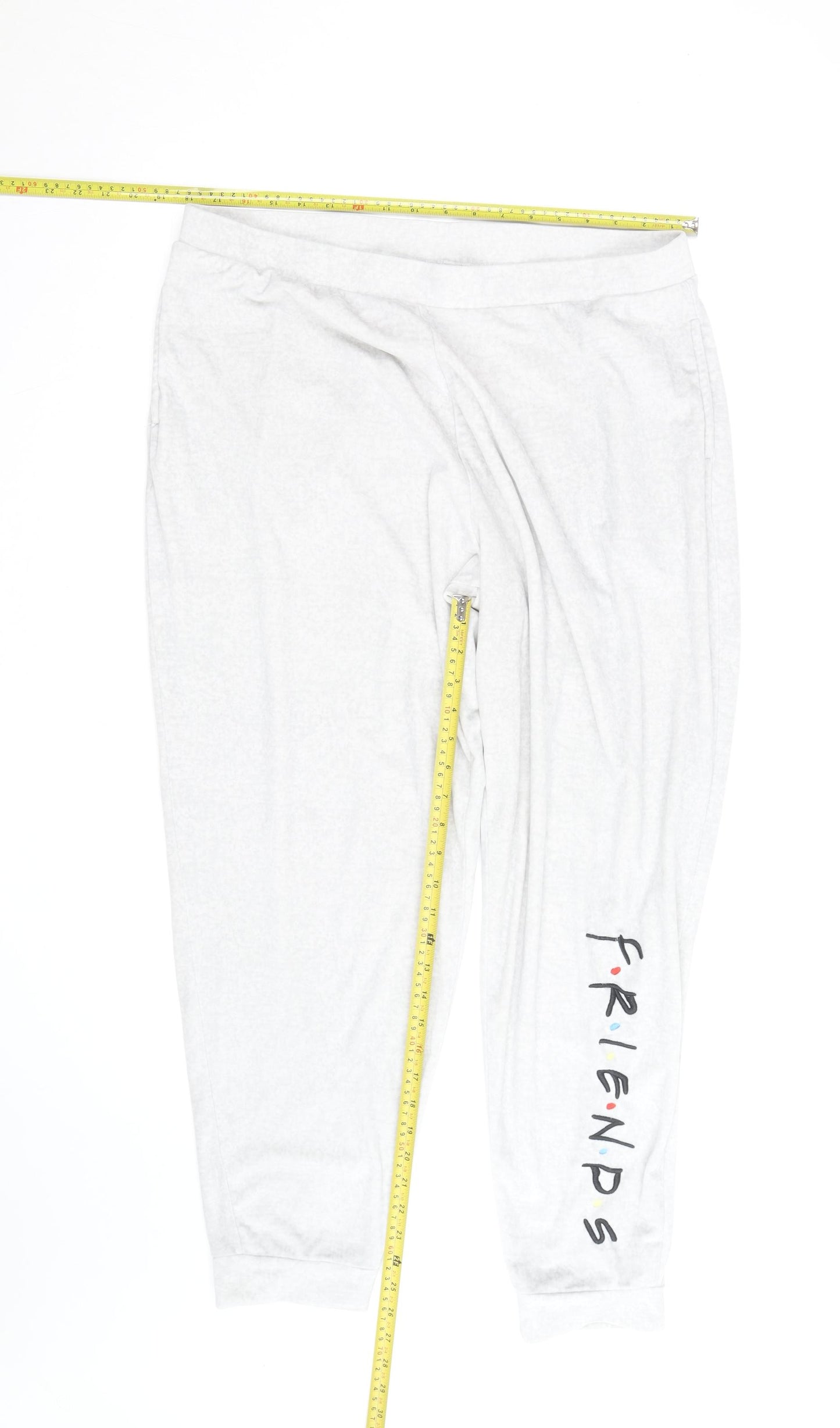 Friends Womens Ivory XL Jogger Lounge Trousers