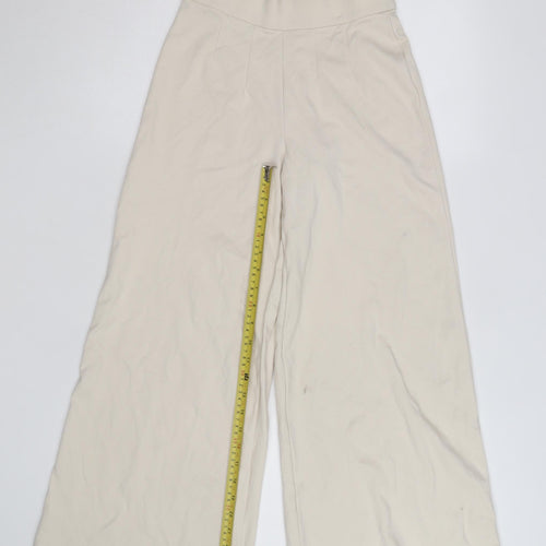 Marks and Spencer Women’s Beige Wide-Leg Trousers Size 6