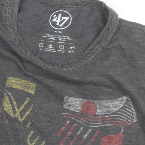 47 Brand Men’s Grey Guinness Graphic Print T-Shirt Size M Regular Fit