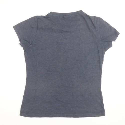 Lee Cooper Women's Grey Floral Heart Print T-Shirt Size 14