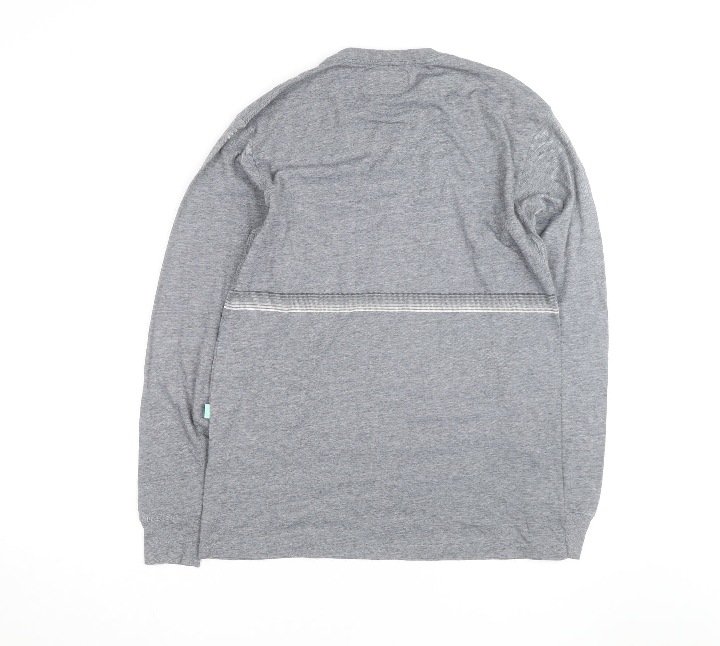 Vissla Men's Grey Long Sleeve Cotton Casual Shirt Size S